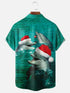 Men's Christmas Funny Graphic Short Sleeve Hawaiian Shirt